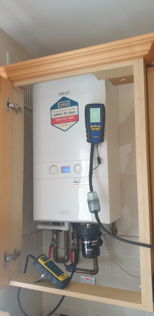 Full gas boiler service including Magnaclean Flush and pressure testing by EPC Plumbing & Heating, Meath, Monaghan & Dublin, Ireland